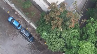 Fuertes lluvias afectaron la vialidad en esta zona de Caracas (+Fotos)