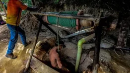 Mueren tres mineros por inhalación de gas tóxico