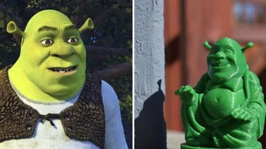 ¡A cualquier santo le reza! Mujer creyó que figura de Shrek era un Buda