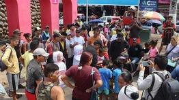 Así protestaron los migrantes en la frontera de México (+Fotos)