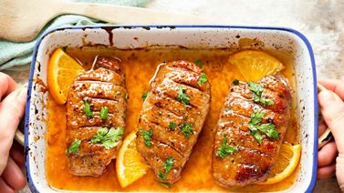 Cochino en salsa cítrica