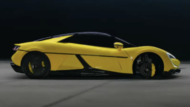 China presenta un carro superdeportivo que puede saltar e ir a tres ruedas
