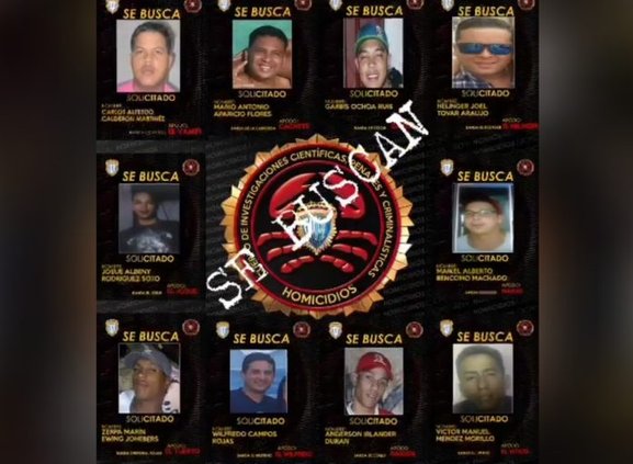 Estos son los más buscados por el CICPC (+Fotos)
