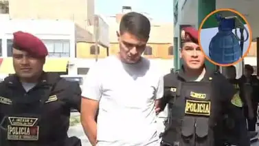 Policía de Perú atrapó a este delincuente con un artefacto explosivo Policía de Perú atrapó a este delincuente con un artefacto explosivo