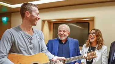 ¡Sorprendente! El gesto del líder de la banda Coldplay con el presidente de Brasil ¡Sorprendente! El gesto del líder de la banda Coldplay con el presidente de Brasil