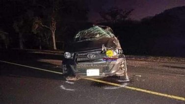 Migrantes venezolanos resultaron heridos en accidente vial
