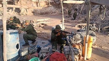 Desmantelan un campamento de minería ilegal al sur del país