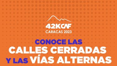 Conoce las vías que estarán cerradas por el maratón CAF en Caracas