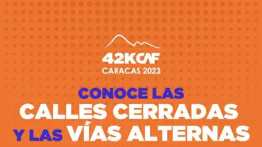 Conoce las vías que estarán cerradas por el maratón CAF en Caracas Conoce las vías que estarán cerradas por el maratón CAF en Caracas