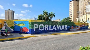 Oscar Olivares vuelve a sorprender con nuevo mural en Porlamar