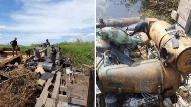 Bolívar | Destruyen tres embarcaciones usadas para la minería ilegal
