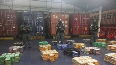 Más de mil paquetes de droga incautados en un puerto de Panamá