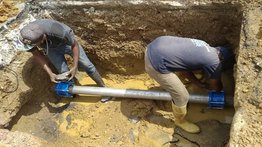 Hidrocapital restaura tuberías de agua potable en Los Valles del Tuy