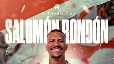 ¡Ya es un hecho! Salomón Rondón es nuevo futbolista de River Plate