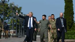 ¡Visita sorpresa en Ucrania! Boris Johnson se reunió con Zelenski
