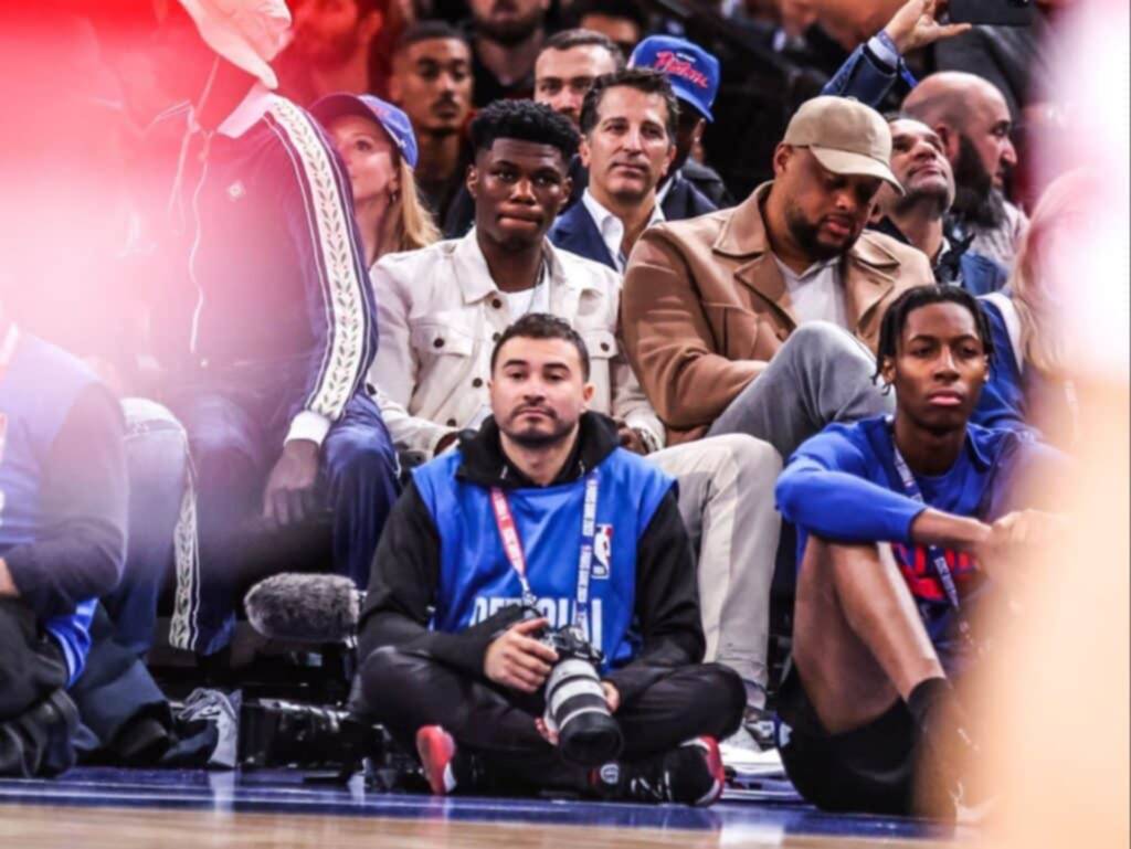 ¡Tchouaméni en las alturas! Se fue a París para ver la NBA y no estuvo con el Real Madrid