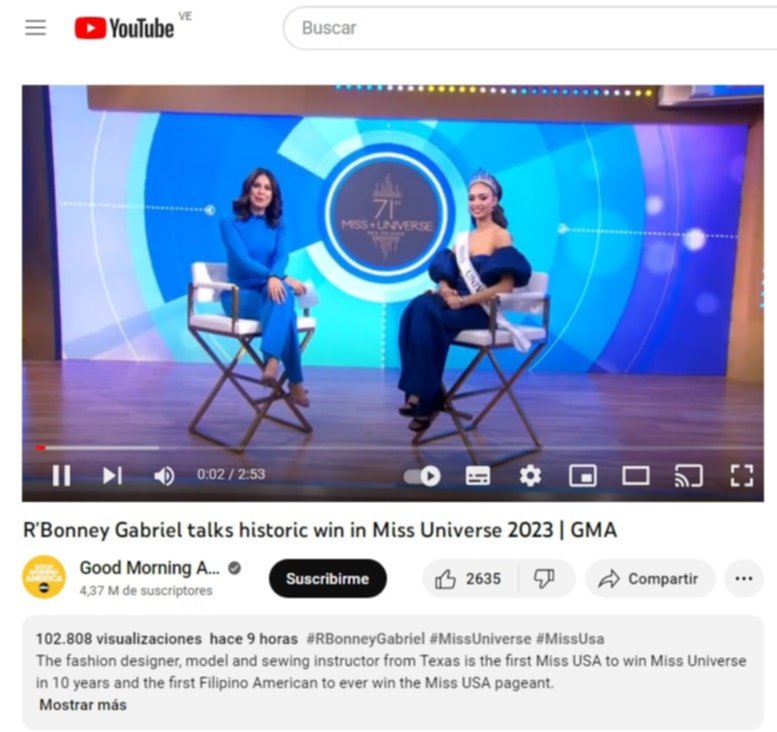 R’Bonney Gabriel: No me creí cuando me nombraron Miss Universo R’Bonney Gabriel: No me creí cuando me nombraron Miss Universo