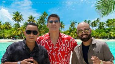 Omar Enrique pone a bailar a todos con Eddy Herrera y Felipe Peláez Omar Enrique pone a bailar a todos con Eddy Herrera y Felipe Peláez