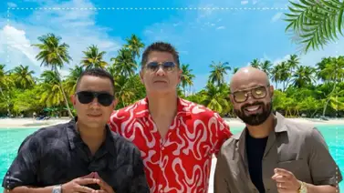 Omar Enrique pone a bailar a todos con Eddy Herrera y Felipe Peláez Omar Enrique pone a bailar a todos con Eddy Herrera y Felipe Peláez