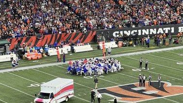 La NFL suspende el juego Bengals-Bills por el infarto de Damar Hamlin
