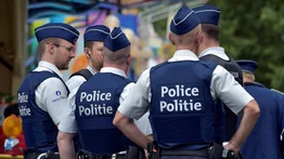 Así fue la huelga de policía en Bélgica