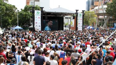 Caracas celebró en grande el título de Argentina en el Mundial de Qatar