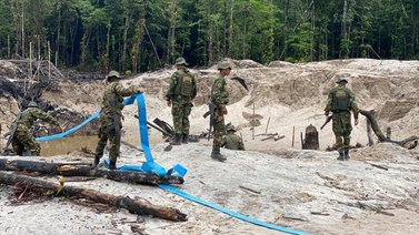Desmantelan estructuras de minería ilegal en varios estados del país