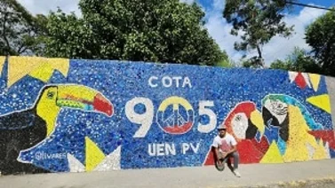 Así quedó el mural de tapas de Olivares en la Cota 905