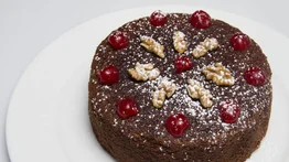Torta negra navideña casera