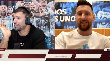 ¡Qué tóxico! El Kun Agüero ghostea a Messi y este le reclama