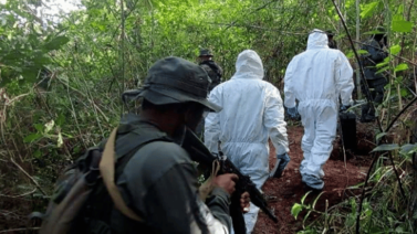 FANB localiza osamenta en fosa de Bolívar