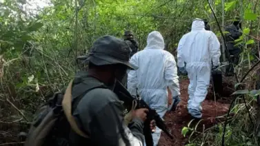 FANB localiza osamenta en fosa de Bolívar FANB localiza osamenta en fosa de Bolívar