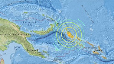 Levantan alerta de tsunami tras sismo de magnitud 7.0 en las Islas Salomón