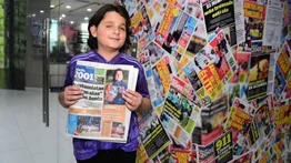Sebastian Filoramo: niño creador del álbum Qatar 2022 en Braile visita 2001 (+ Videos)