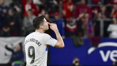 Robert Lewandowski recibe sanción de tres partidos con el Barcelona