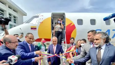 Aerolínea Satena aterrizó en Maiquetía en su primer vuelo Colombia-Venezuela Aerolínea Satena aterrizó en Maiquetía en su primer vuelo Colombia-Venezuela