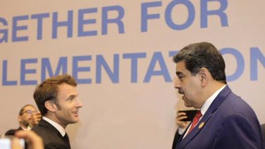 Maduro se reúne con el presidente de Francia Emmanuel Macron (+Video de la conversación)