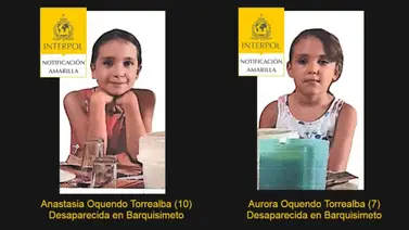Interpol busca a dos niñas desaparecidas en el estado Lara Interpol busca a dos niñas desaparecidas en el estado Lara