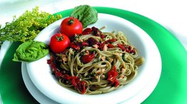 Receta rápida y fácil: pasta con tomates secos