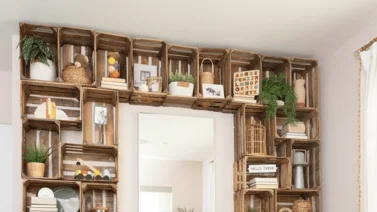 Ambientes eco-friendly con cajas recicladas