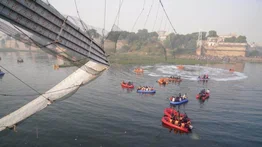 Detenidas nueve personas tras colapso de puente colgante en India
