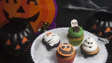 Cupcakes decorados para la fiesta de Halloween