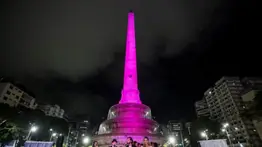 Venezolanas se manifestaron de rosa por la lucha contra el cáncer de mama