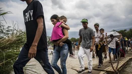 Caravana de migrantes venezolanos se moviliza al sur de México para llegar a EEUU