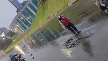 Restringido nuevamente el paso vehicular en el distribuidor Altamira sentido oeste