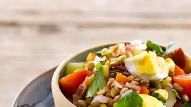 Aprende a preparar una ensalada de lentejas Aprende a preparar una ensalada de lentejas