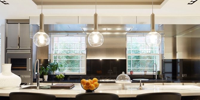 Cómo escoger la lámpara de techo para iluminar la cocina