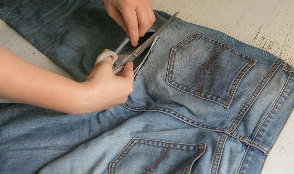 Cómo hacer un bolso de jean para el mercado Cómo hacer un bolso de jean para el mercado