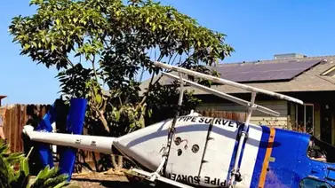 Dos heridos tras estrellarse helicóptero en California Dos heridos tras estrellarse helicóptero en California