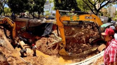 Reparada avería de tubería matriz en Macaracuay